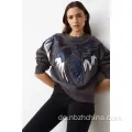 Frauen Pullover Patch Stickerei Sweatshirts
